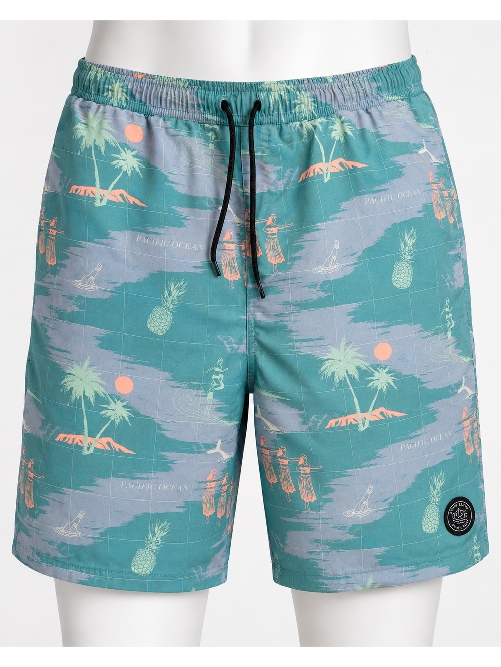Brooklyn Cloth Kent Ave Volley Swim Trunks Men’s 3XL Tropical Hawaiian 8.5”